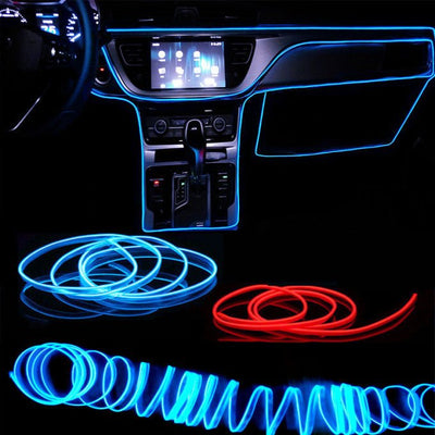 Car 2 Meter Interior Dashboard Decoration Light(random Color)