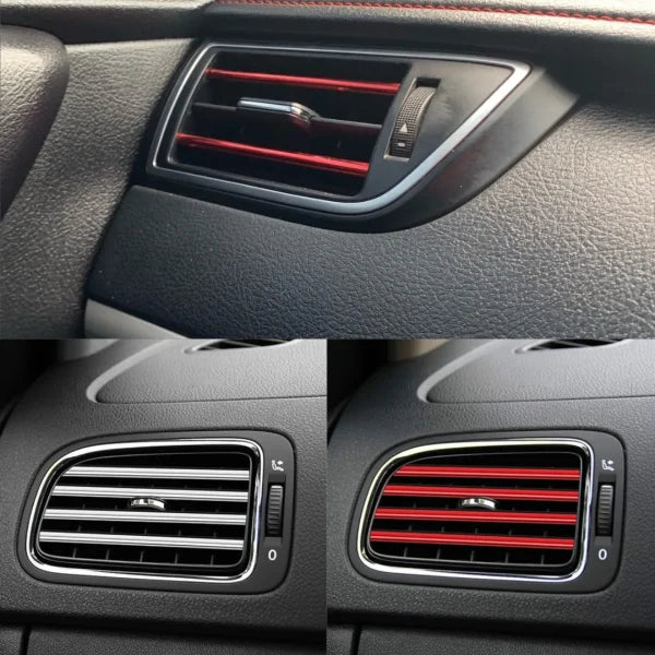Car Air-conditioning Grill Moulding For Decorating( RED)