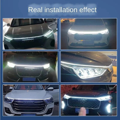 Car Hood Led Daytime Running Waterproof Flexible white light (180 Cm)