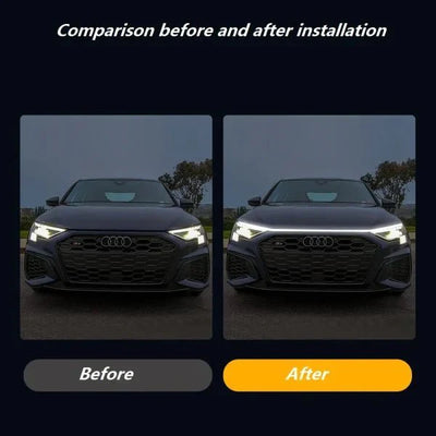 Car Hood Led Daytime Running Waterproof Flexible white light (180 Cm)