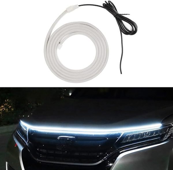 Car Hood Led Daytime Running Waterproof Flexible white light (180 Cm)