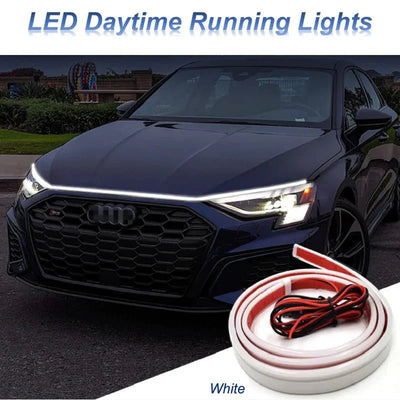 Car Hood Led Daytime Running Waterproof Flexible white light (180 Cm)