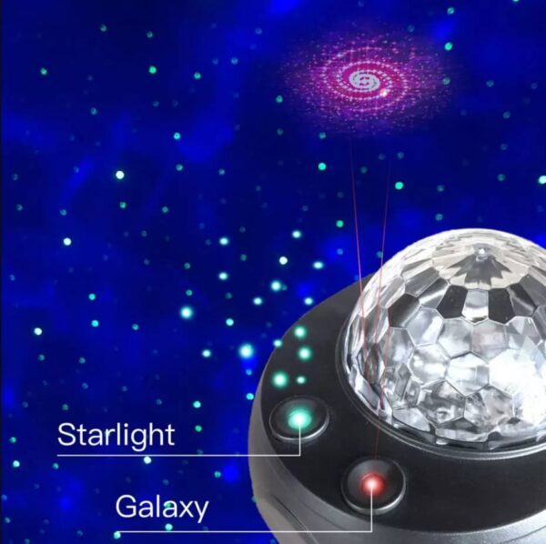 Colorful Starry Sky Galaxy Projector Nightlight Child Bluetooth Usb Music Player