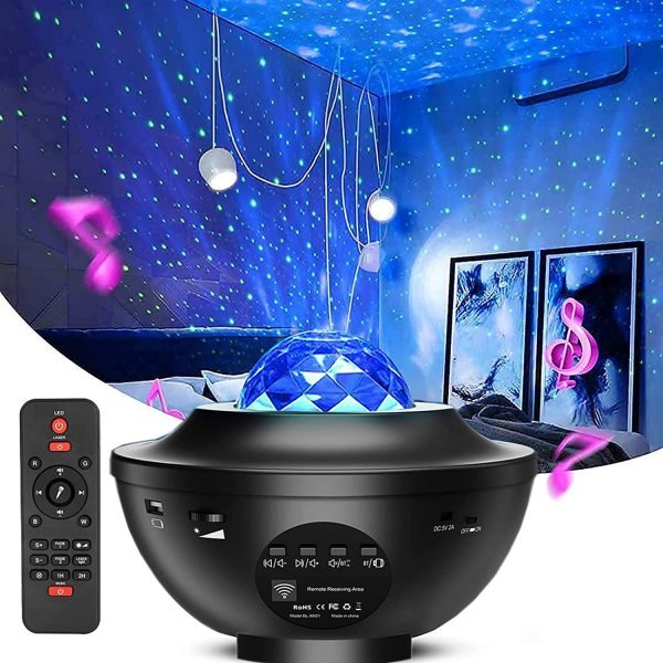 Colorful Starry Sky Galaxy Projector Nightlight Child Bluetooth Usb Music Player