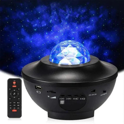Colorful Starry Sky Galaxy Projector Nightlight Child Bluetooth Usb Music Player