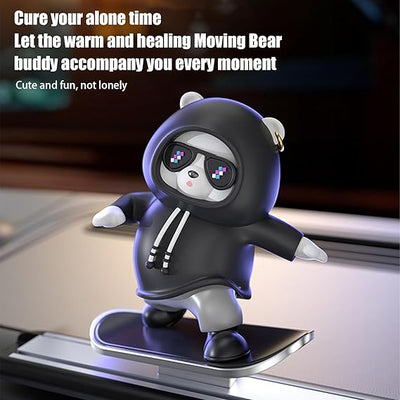Skateboard Bear Car Dashboard Ornament Quirky & High-Quality Decor