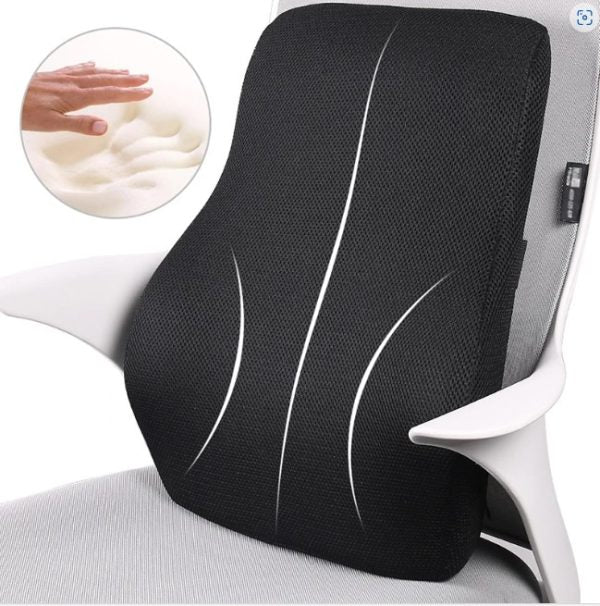 Memory Foam Back Pain Relief Lumbar Support Car Cushion Pillow