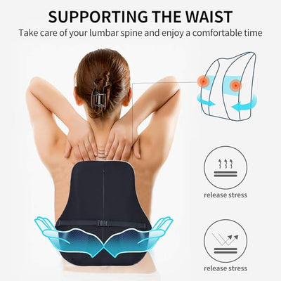 Memory Foam Back Pain Relief Lumbar Support Car Cushion Pillow