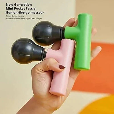 Mini Rechargeable Fascial Gun Deep Muscle Massager | For Relaxation