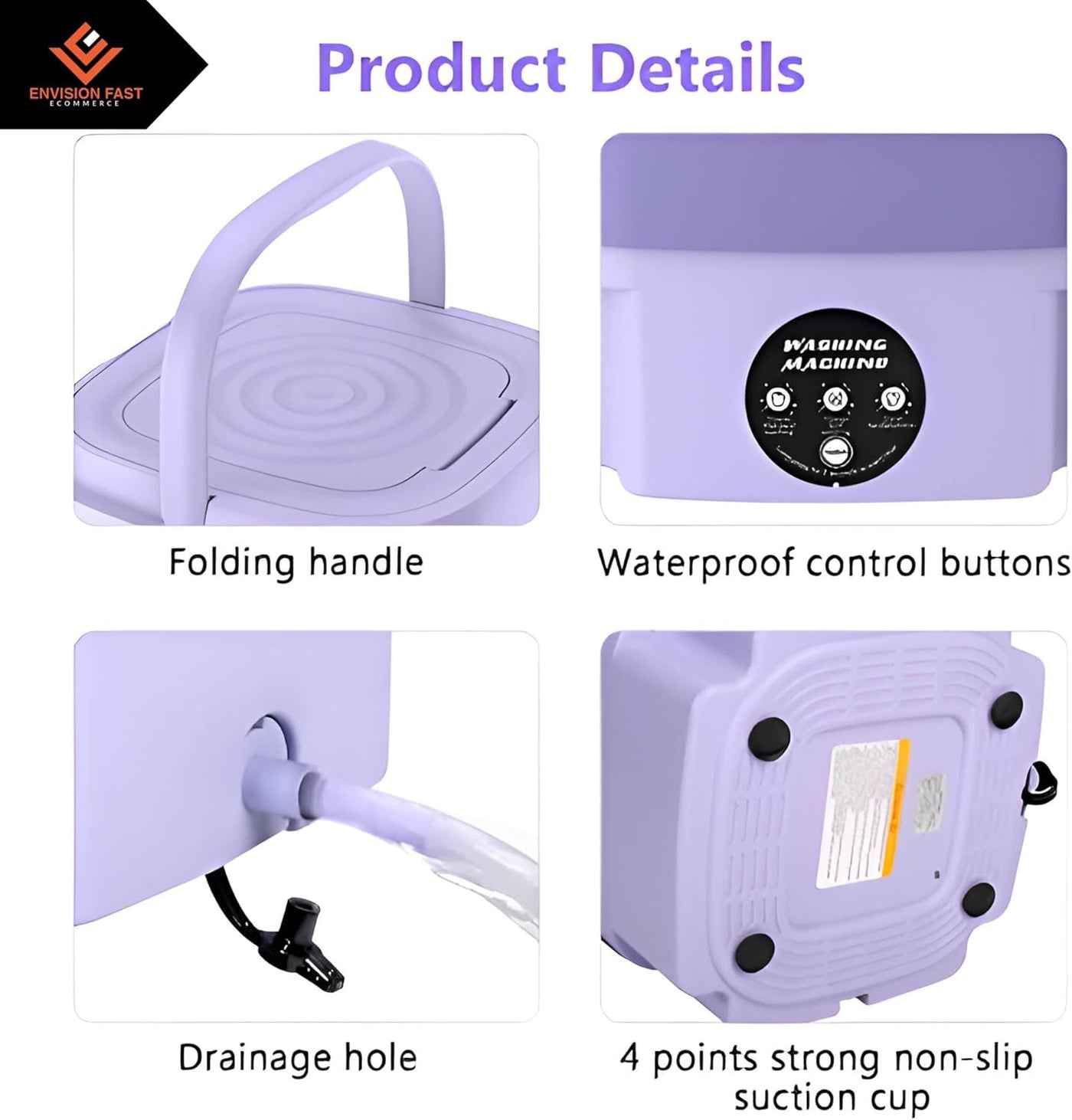 Compact Folding Washer & Dryer – Space-Saving Laundry Solution
