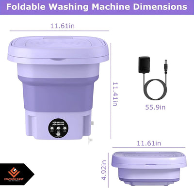 Compact Folding Washer & Dryer – Space-Saving Laundry Solution