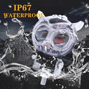 Owl Shape Crystal Multi Color Drl Led Fog Light For Bikes