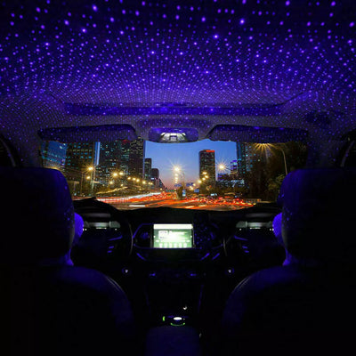 Car USB Projector Light for Roof | Adjustable Light Galaxy Atmosphere