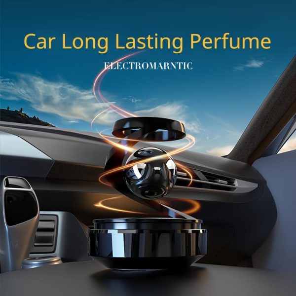 Star Solar-Powered Levitating Ball Air Freshener – Elegant Car Dashboard Decor