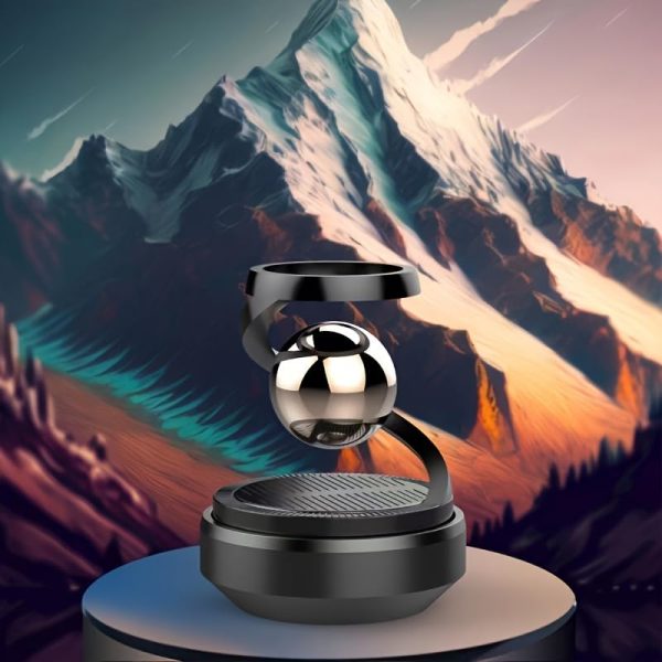 Star Solar-Powered Levitating Ball Air Freshener – Elegant Car Dashboard Decor