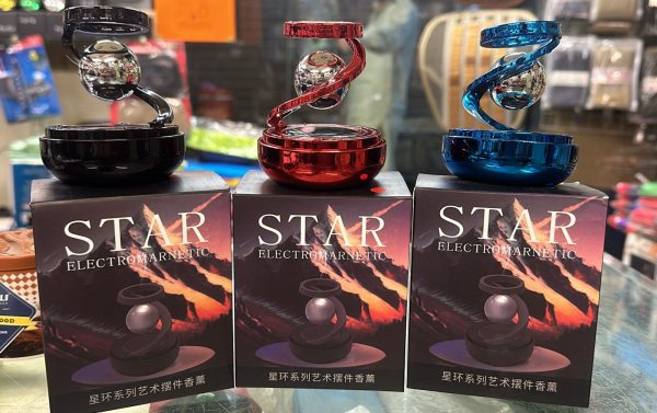 Star Solar-Powered Levitating Ball Air Freshener – Elegant Car Dashboard Decor